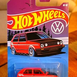 2022 Hot Wheels VW Set RED Volkswagen Golf MK2 1:64 #8/8 New on card 💥